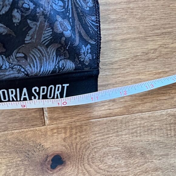 Victoria Sport Knockout Victoria's Secret Front Close Sports Bra 32D Black Print - Picture 11 of 11